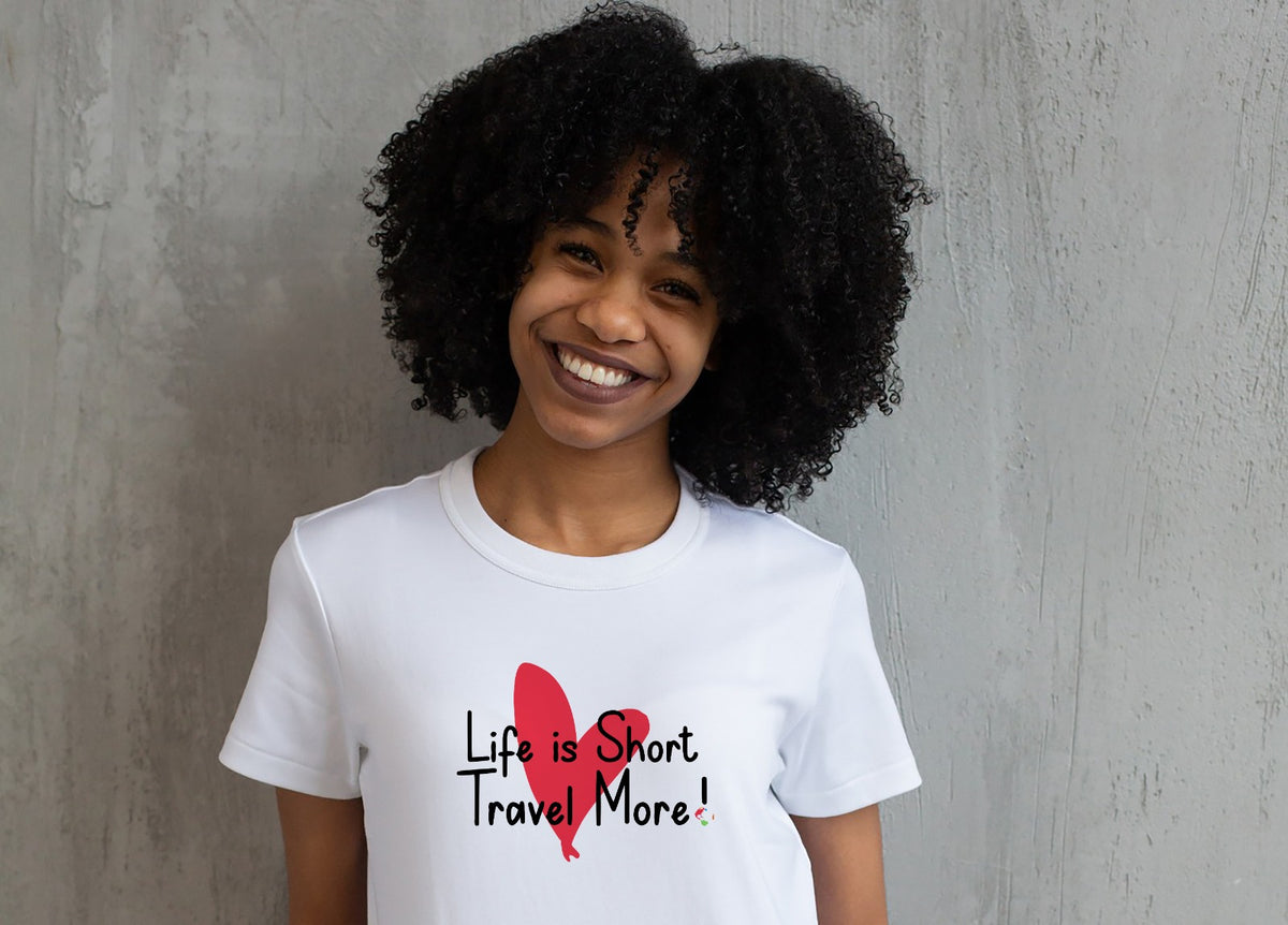 Life Is Short Travel More! Crew Neck T-shirt For Women - ITA GLOBAL T-shirt