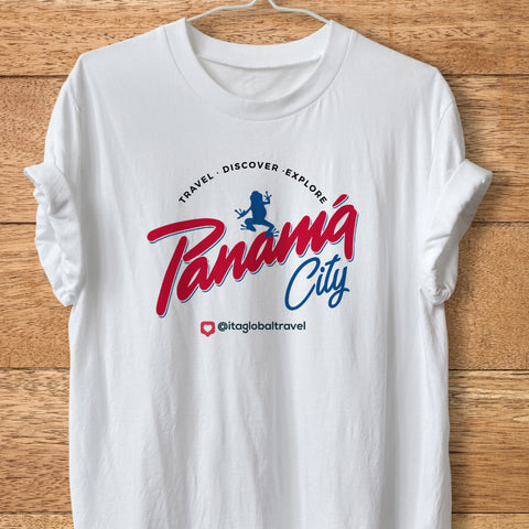 Panama City Crew Neck T-Shirt for Men  